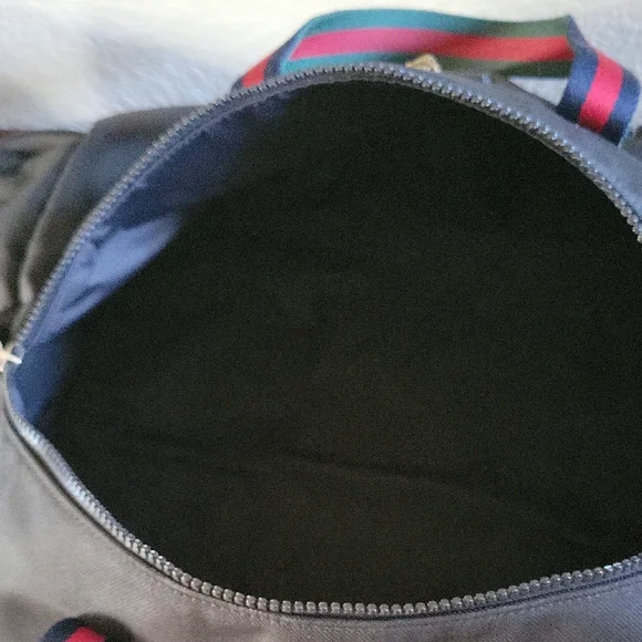 Gucci Black Techno Cat Head Duffel Bag with Red and Green Stripes - Picture 14 of 16